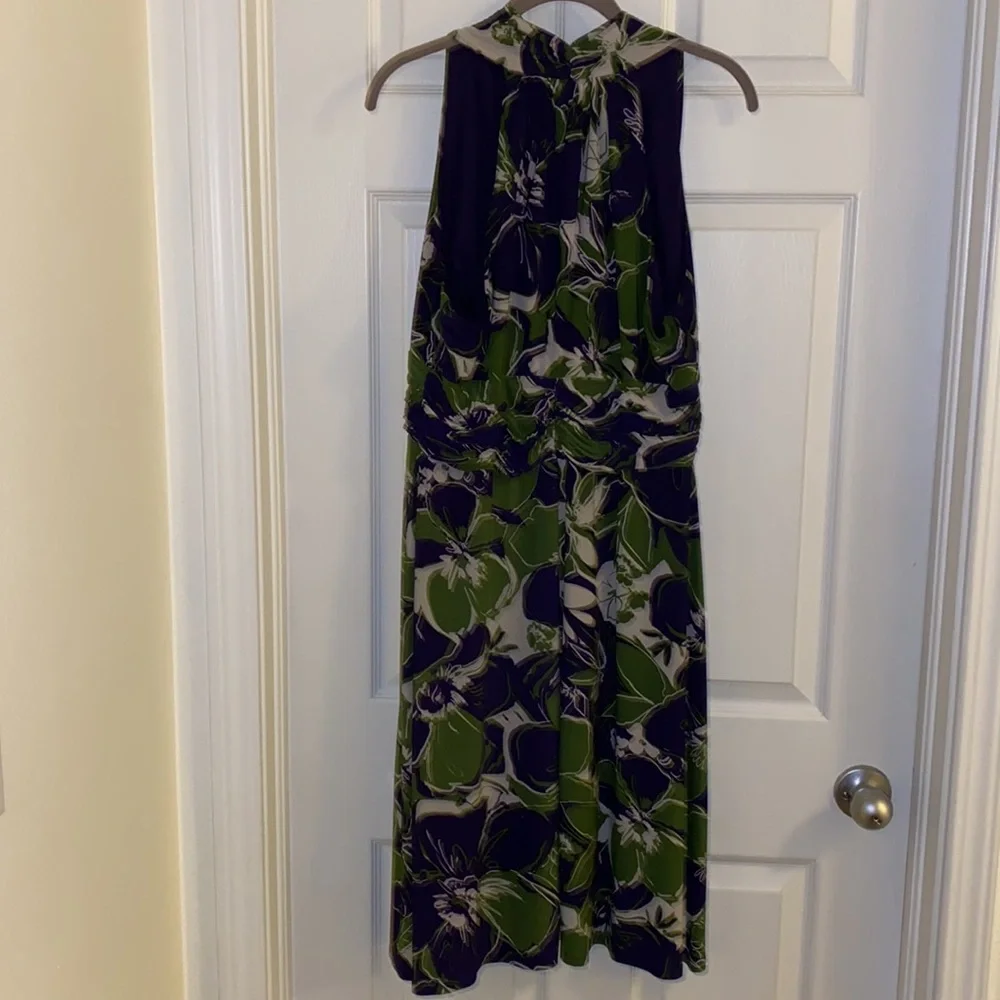 Evan Picone Sleeveless Halter Style Dress Size 16 - Picture 2 of 5